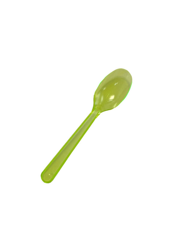 2864900050 Cucharas verde de plástico PS mediana Bio Carvajal Empaques Mexico