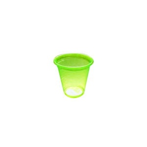 Vasos verdes de plástico PS 2 oz Bio Carvajal Empaques Mexico