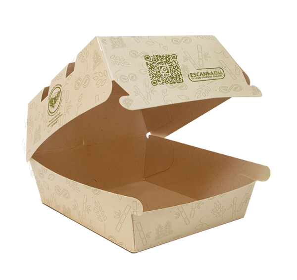 Contenedor de papel 6x6 Cañatek burger