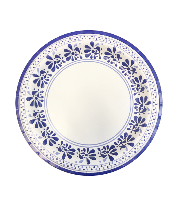 Plato Cartón #5 Impreso Talavera